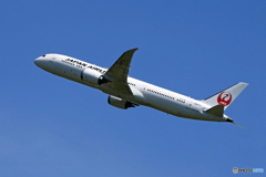 「良い天気」JAL 787-9 JA871J  飛んだ