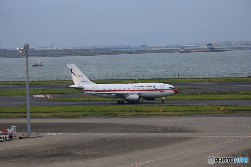 「良い天気」？　スペイン政府機　T２２ー２離陸です
