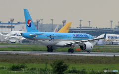 「すかい」Korean A320 50th Takeoff 
