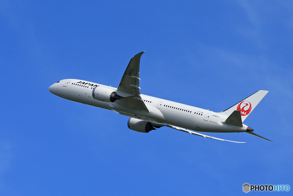 「良い空～」JAL 787-9 JA861J 出発です
