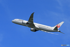 「良い空～」JAL 787-9 JA861J 出発です