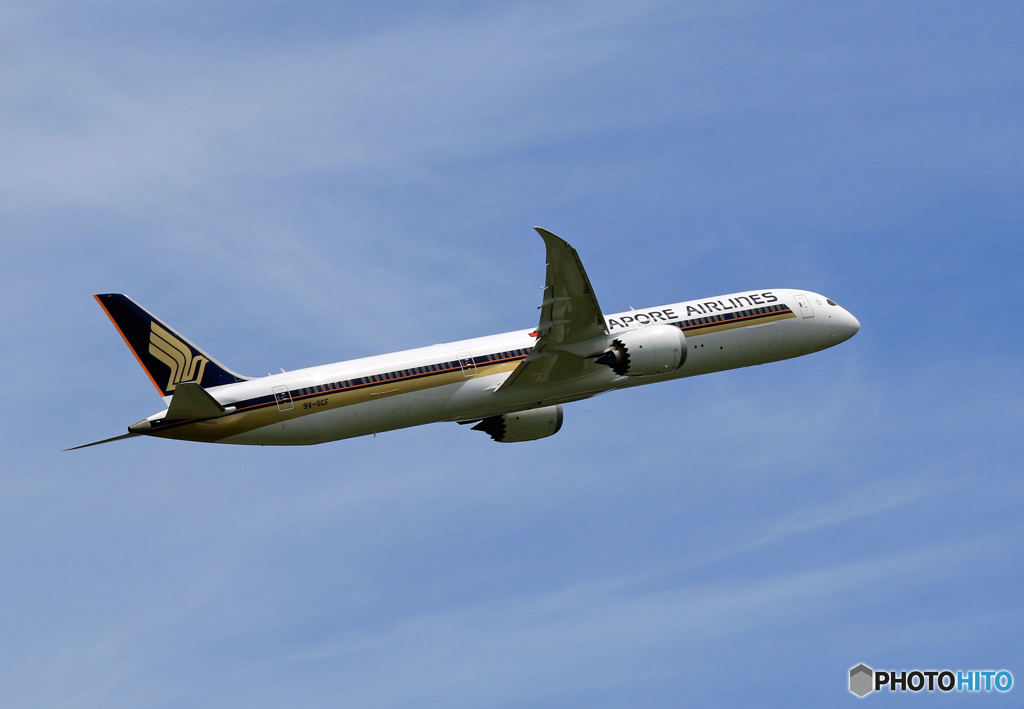 「すかい」 Singapore 787-10 9V-SCF Takeoff 