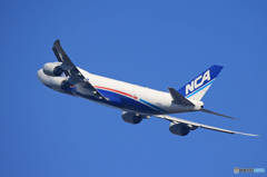 「あおぞら」NCA 747-8KZF JA14KZ 離陸