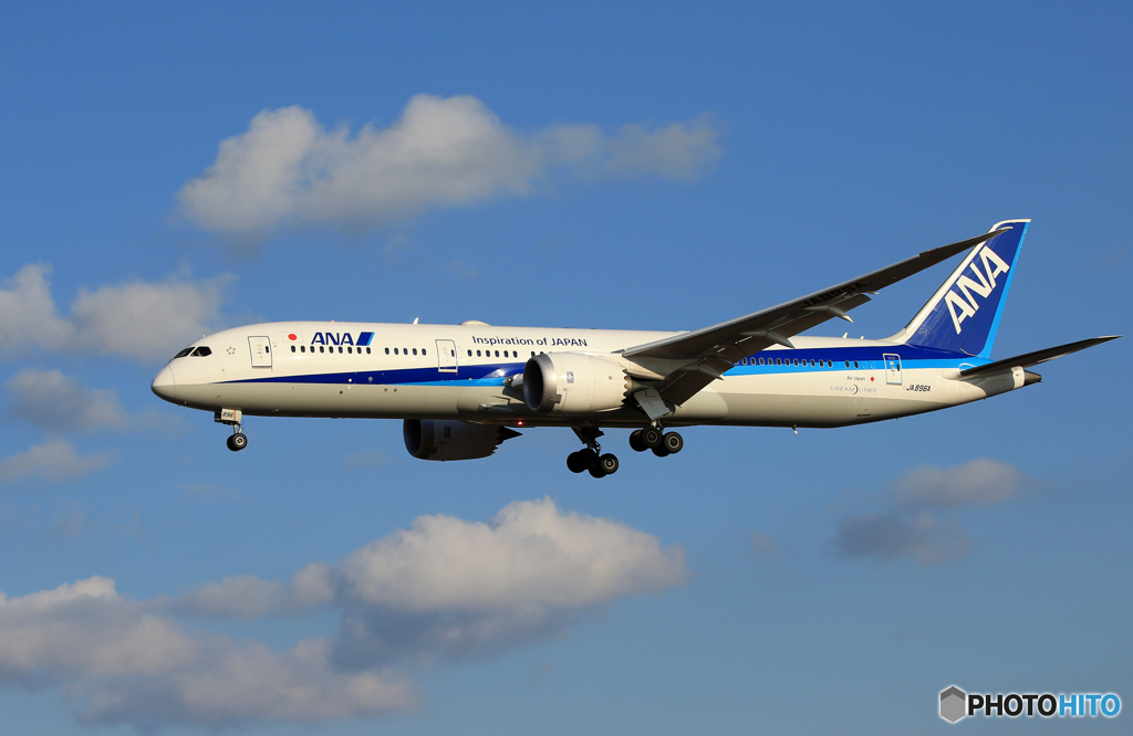 「良い空～」 ANA 787-9 JA896A Landing 