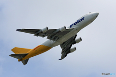 「青が好き」 Polar 747 ジャンボ N416MC Takeoff