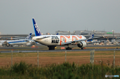 「スカイ」 ANA STAR WARS 777-381 Takeoff
