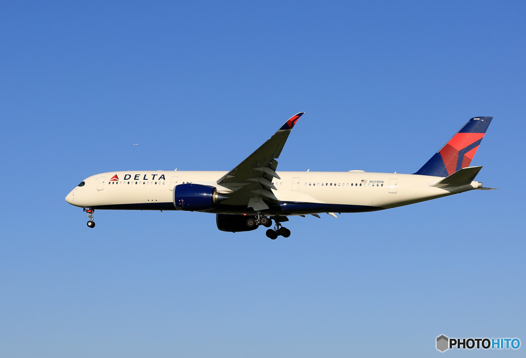 「群青」 DELTA A350-941 N508DN  Landing　