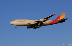 「ぶるー」 Asiana Cargo 747-48E  Landing