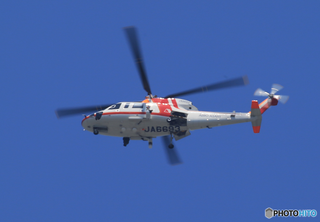 「青空」TBSへり　スコロスキー　S-76C