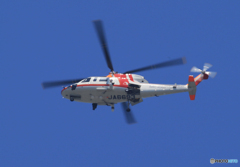 「青空」TBSへり　スコロスキー　S-76C