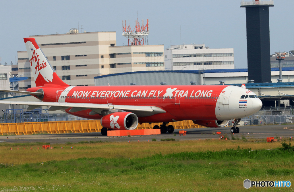 「青空」 Air Asia A330-343 赤いヤツ 飛ぶ