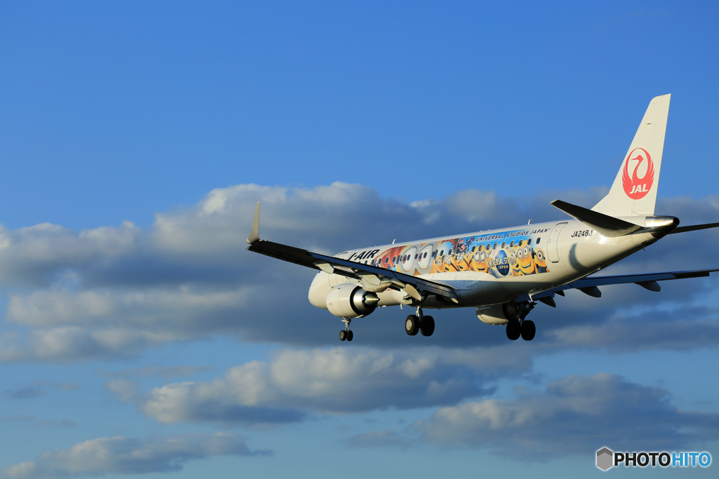 ☀「青い空」が一番 J-AIR ミ ニ オ ン ジ ェ ッ ト　