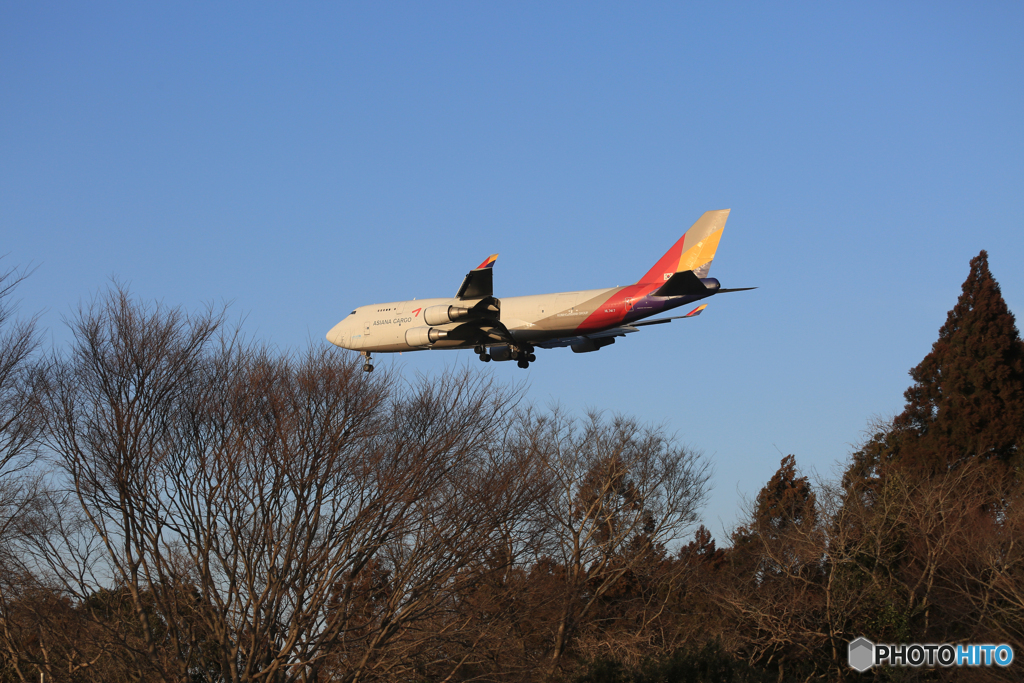 「蒼空」ASIANA 747-400 HL7417 ☀ 到着です