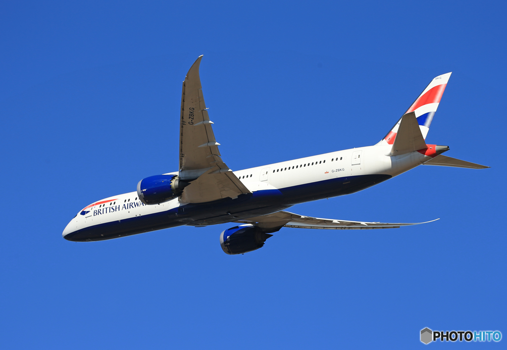 「群青色」 BRITISH 787-9 G-ZBKG 離陸です