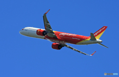 「群青色」 Vietjet A321-271N VN-A653 Takeoff 
