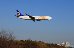 「スカイ」Mongolian 737-8AL JU-1088 Landing
