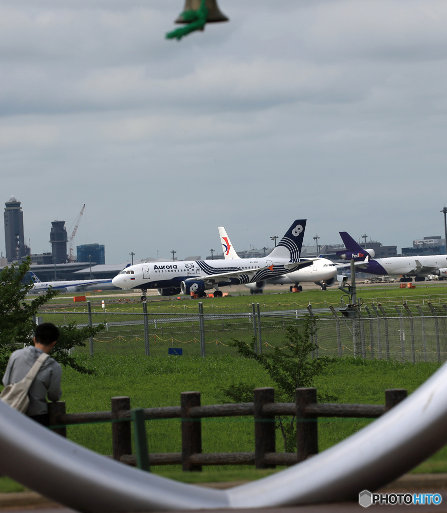 「☁」 Aurora A319 VQ-BBD 離陸