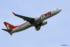 「空色」 t'way 737 HL8095 出発です