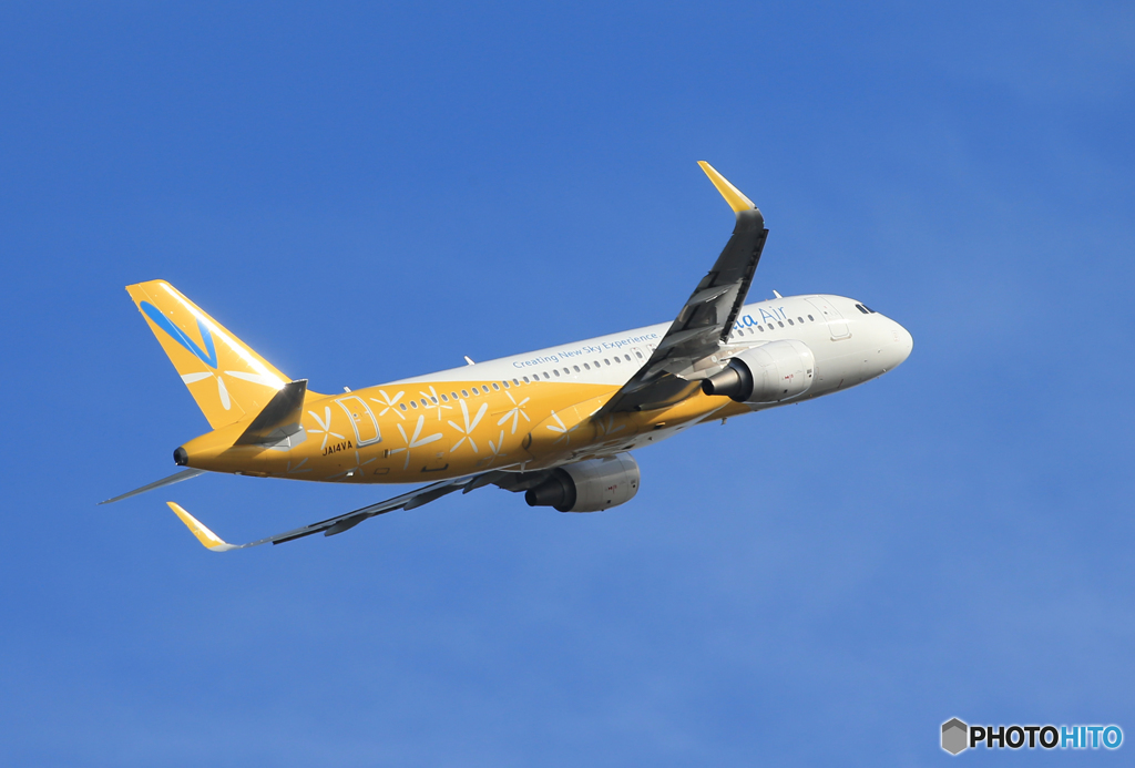 「群青色」 まだ撮れる バニラ航空 A320-214 出発