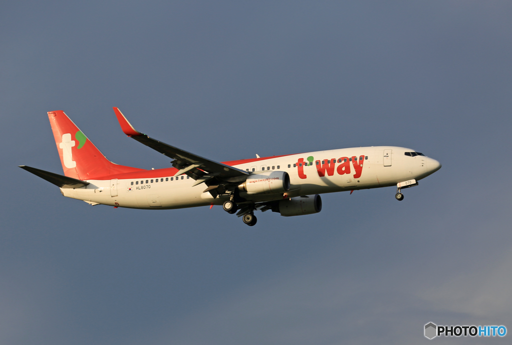 「良い空～」 t'way  737-8AS HL8070