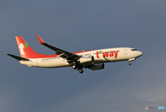 「良い空～」 t'way  737-8AS HL8070