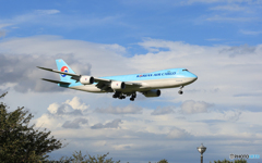 「ぶるー」 Korean 747-8 HL7624 Landing
