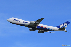 「青が好き」NCA 747-8KZF JA18KZ  Takeoff  