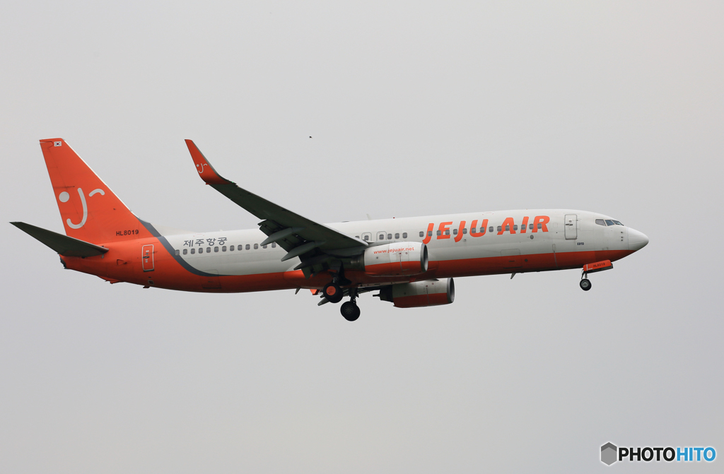 「良い天気」 JEJU 737-86N HL8019 Landing