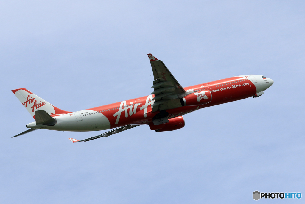 「はれ」 Air Asia A330-343 PK-XRA 離陸
