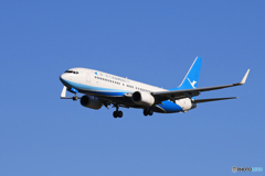 「青い日」アモイ　737-800 B-1708 Landing