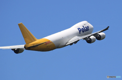 「良い空～」POLAR 747-8 N853GT  Takeoff 
