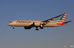 「空色」 AMERICAN 787-9 N824AN 到着です