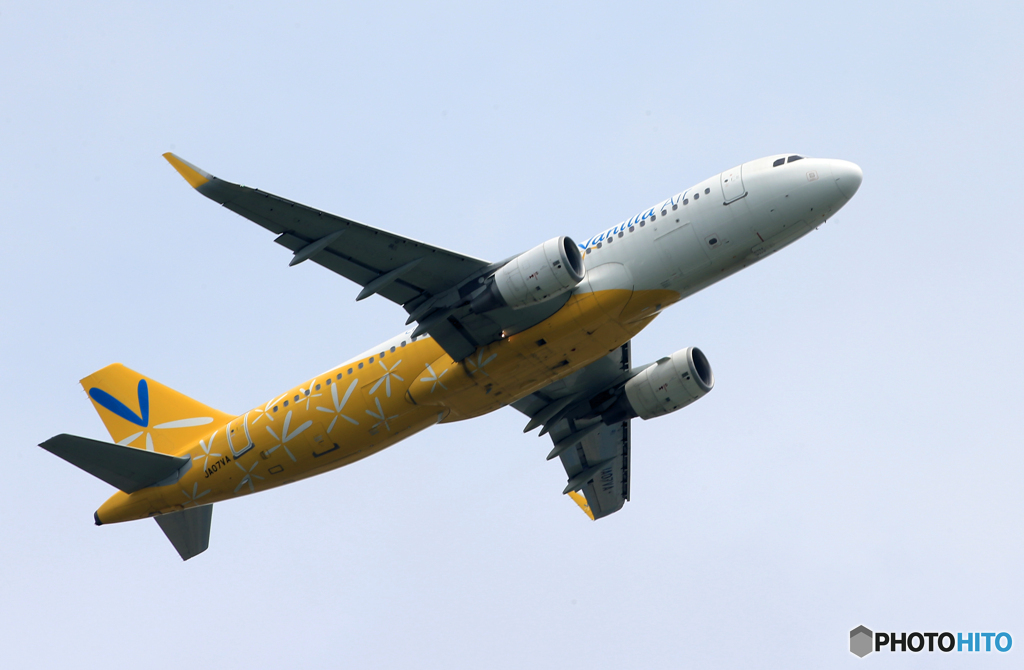 「あおぞら」バニラ航空A320-214 JA07VA Takeoff