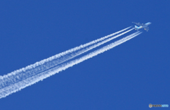 「あおいそら」 Korean✈A380 飛行機☁雲 ↑ 10,000m～