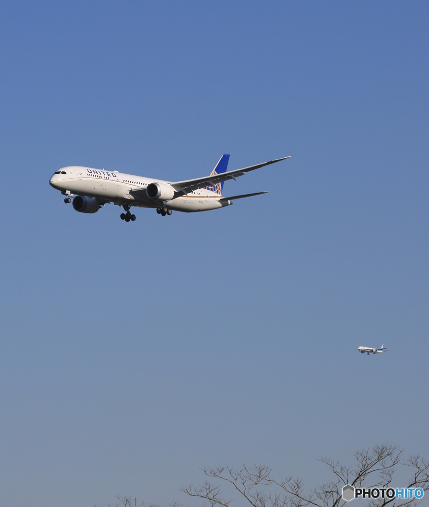「空色」UNITED 787-9 N24972   ダブル・Landing