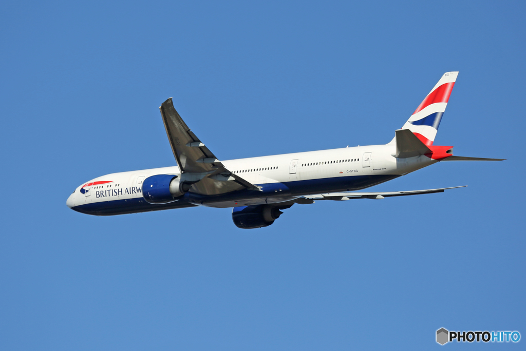 「青が大好き」 British 777-200 G-STBG Takeoff