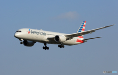 「あおいそら」 American 787-9 N824AN 到着