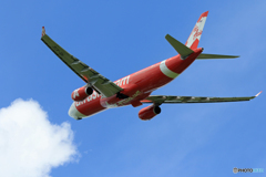 「ぶるー」 Air Asia A330-343 HS-XTE 飛び立ちです