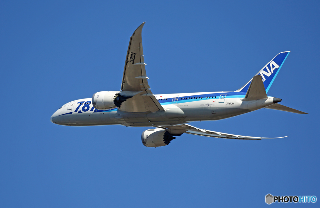 ☀「青い空」が一番 ANA 787-8 JA813A Takeoff