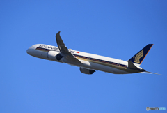 「群青」シンガポール A350-941 9V-SGC  出発です