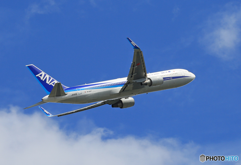☀「あおぞら」 ANA 767-381 JA621A Takeoff 