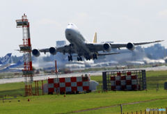 「青色」 POLAR 747-87U N851GT 飛行
