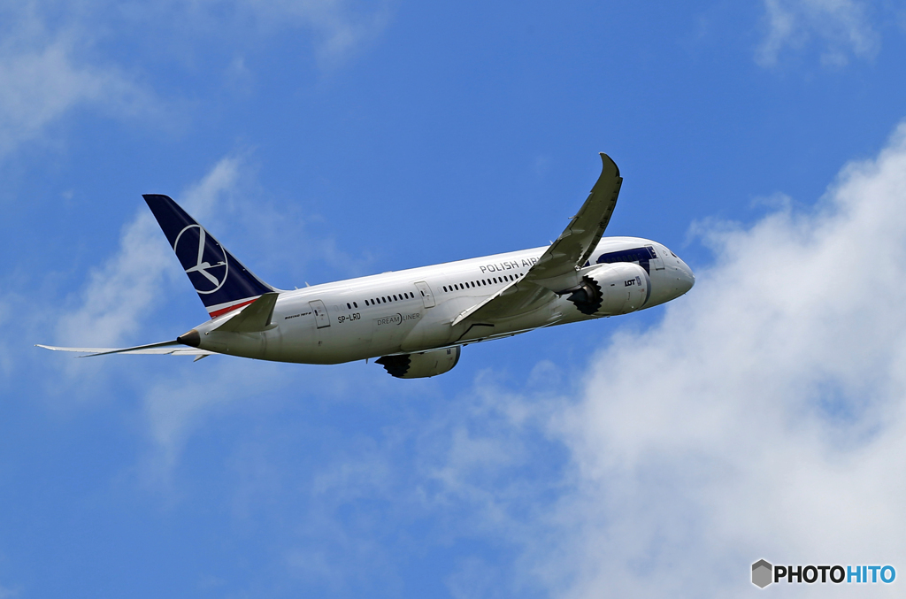 「そらー」ポーランド 787-8 SP-LRD  飛んだ