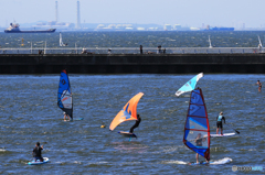 「良い天気」東京湾・浜辺の風景（５）