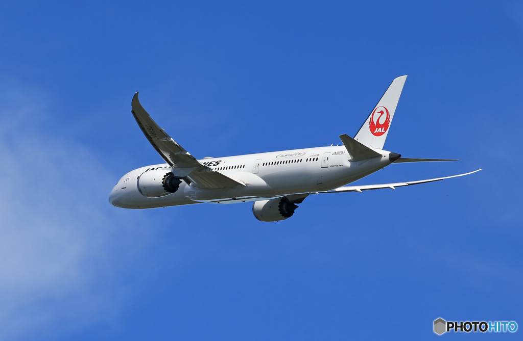「青色」 JAL 787-9 JA869J 出発です
