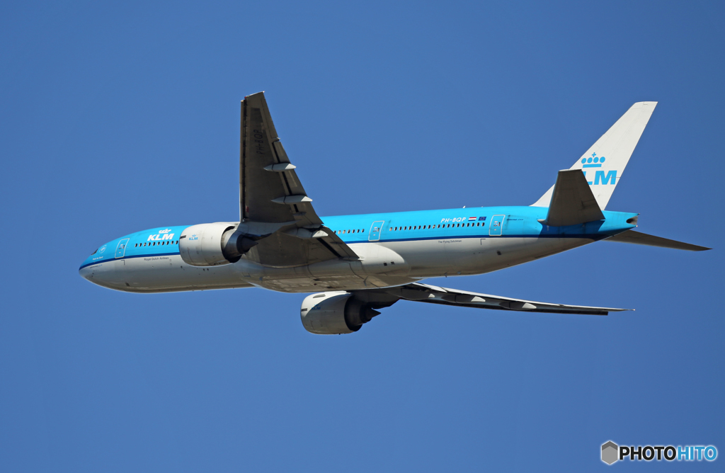 「ぶるー」 KLM 777-206 PH-BQP 出発