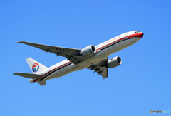 「すかい」中国貨運航空 777F B-2079 離陸します