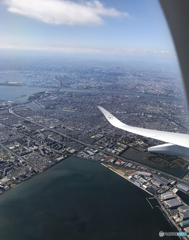 「群青」東京上空 ・ 離陸しました