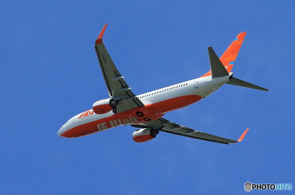 「良い天気」JEJU 737-8BK HL8301 Takeoff