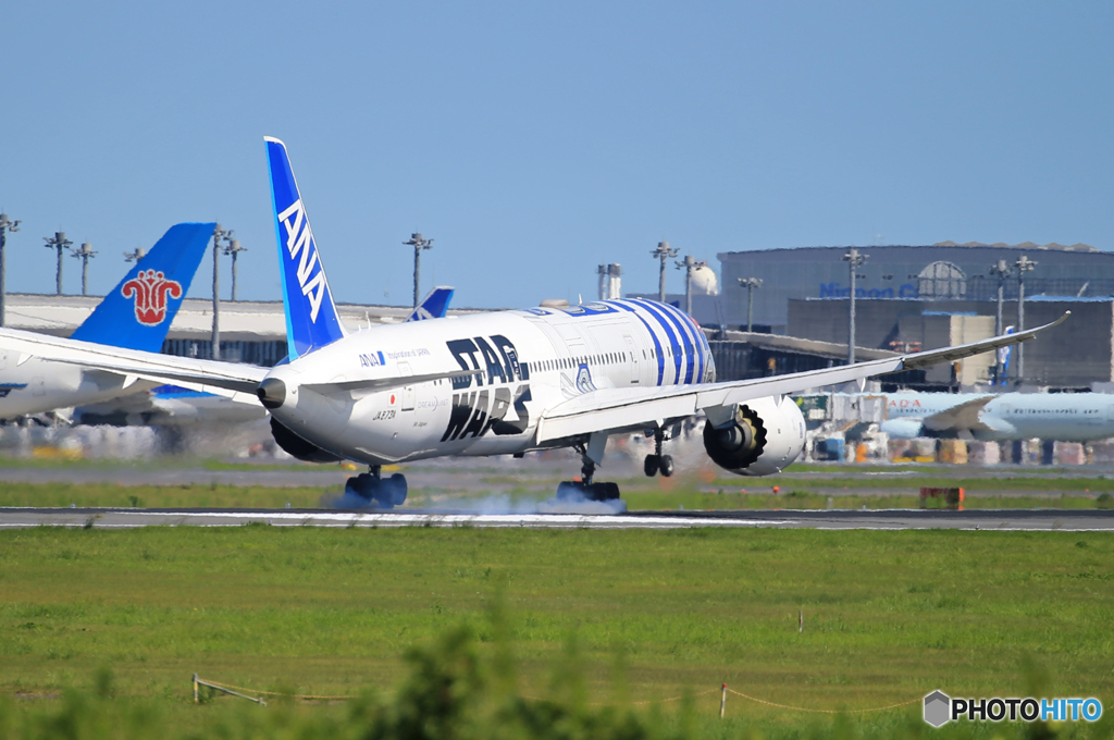 「すかい」Star Wars 787-9 JA873A  Landing